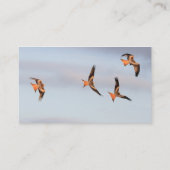 Carte de visite rouge de cerf-volant (Dos)