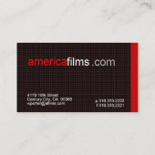 Carte De Visite Rouge de Cupertino (Dos)