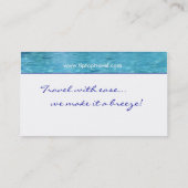 Carte de visite rouge de ketmie de piscine de (Dos)