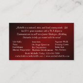 Carte de visite rouge de reconstitution historique (Dos)