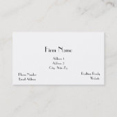 Carte de visite rouge de sténographe judiciaire de (Dos)