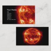 Carte de visite rouge de Sun (Devant / Derrière)