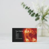 Carte de visite rouge de Sun (Debout devant)