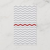 Carte De Visite Rouge et gris modernes (Dos)