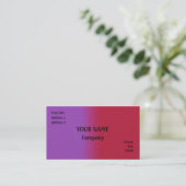 Carte De Visite Rouge et lilas (Debout devant)