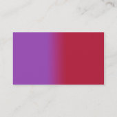 Carte De Visite Rouge et lilas (Dos)