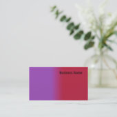 Carte De Visite Rouge et lilas (Debout devant)