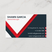 Carte de visite rouge et noir (Dos)