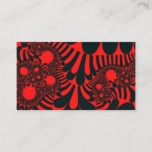 Carte De Visite Rouge et noir (Devant)