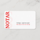 Carte De Visite Rouge et noir équilibrés (Dos)