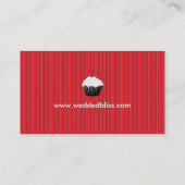 Carte de visite rouge et noir impertinent de petit (Dos)