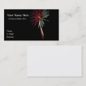 Carte de visite rouge et vert Palm (Devant / Derrière)