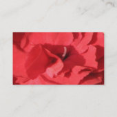 Carte de visite rouge faisant le coin de Foral (Dos)