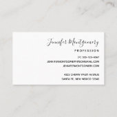 Carte De Visite Rouge foncé et violet Gras & Abstrait moderne (Dos)