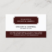 Carte De Visite Rouge foncé moderne professionnel (Devant)