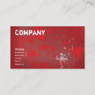 Carte De Visite Rouge grunge