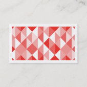 Carte De Visite Rouge impressionnant (Dos)