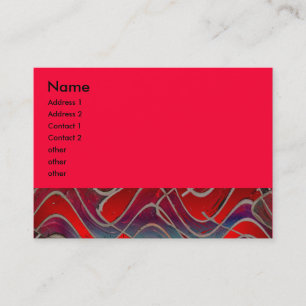 Carte De Visite rouge lumineux