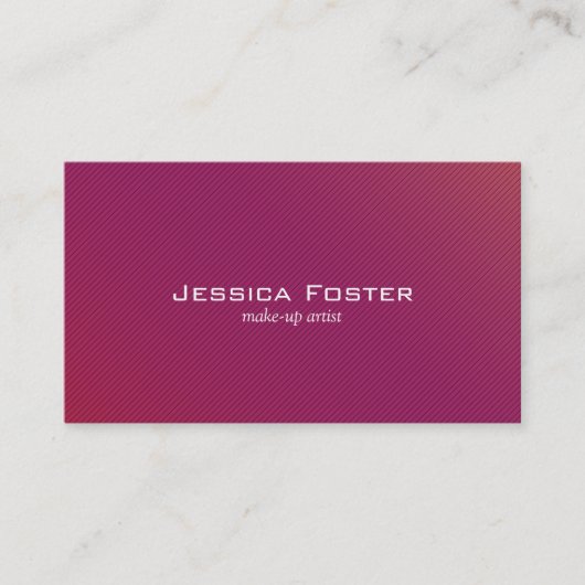 Carte De Visite Rouge & Magenta (Devant)