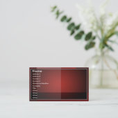 Carte de visite Rouge mélangé (Debout devant)