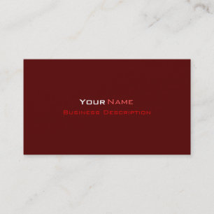 Carte de visite rouge minimal