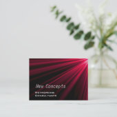 Carte De Visite Rouge moderne (Debout devant)