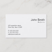 Carte de visite rouge moderne d'arbitre de point (Dos)