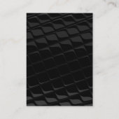 Carte de visite rouge Motif gris vertical Chubby (Dos)