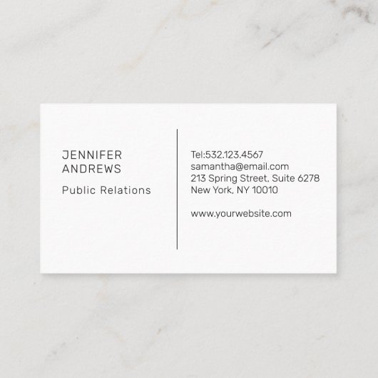 Carte De Visite Rouge noir (Dos)