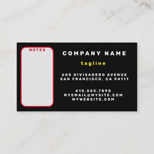 Carte De Visite Rouge Noir Abstrait Plaid Collection tendance (Dos)