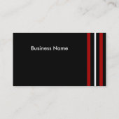 Carte de visite rouge noir blanc (Dos)