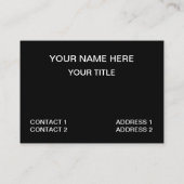 Carte De Visite Rouge noir moderne géométrique (Dos)