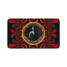 Rouge Noir + Or Funky Gothique Créatif