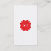 Carte De Visite Rouge professionnel (Dos)