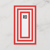Carte De Visite Rouge professionnel (Dos)