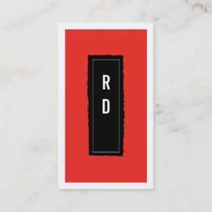 Carte De Visite Rouge professionnel