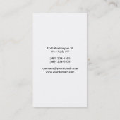 Carte de visite rouge rouge noir blanc vertical (Dos)