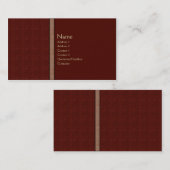 Carte De Visite Rouge royal (Devant / Derrière)