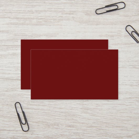 Carte de visite Rouge Sang (Devant/Arrière en situation)