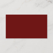 Carte de visite Rouge Sang (Dos)