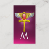 Carte De Visite ROUGE TALISMAN/ÉGYPTIEN FEU ANKH CORNUCOPIA rose (Dos)