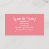 Carte De Visite Rougissent et les courses de brosse d'aquarelle de (Dos)