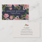 Carte De Visite Rougissent le bouquet (Devant / Derrière)