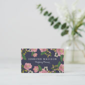 Carte De Visite Rougissent le bouquet (Debout devant)