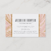 Carte De Visite Rougissent le charme de motif de marbre de parties (Dos)