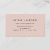 Carte De Visite Rougissent le griffonnage | à la mode et chic (Dos)