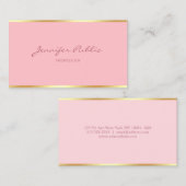 Carte De Visite Rougissent le manuscrit manuscrit de modèle (Devant / Derrière)