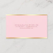 Carte De Visite Rougissent le manuscrit manuscrit de modèle (Dos)