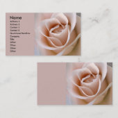 Carte De Visite Rougissent le rose de rose (Devant / Derrière)