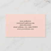 Carte De Visite Rougissent le rose, le gris et les triangles (Dos)